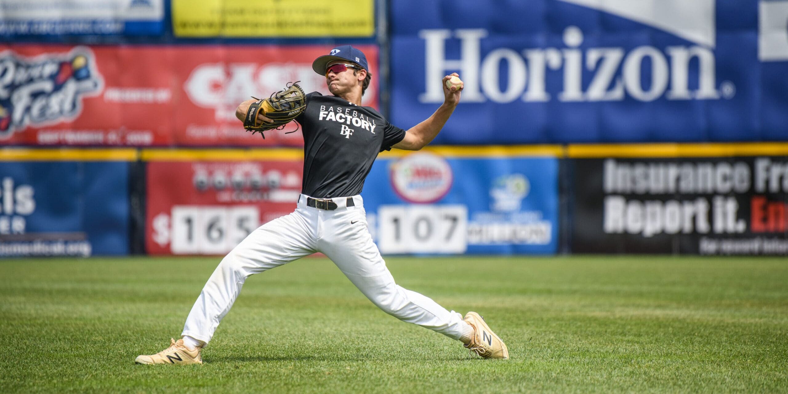 Trenton, New Jersey - July 09, 2019: 

during UA Baseball Factory National Evaluation Tour at Arm &amp; Hammer Park in Trenton, New Jersey, Tuesday, July 9, 2019.


CREDIT: Matt Roth