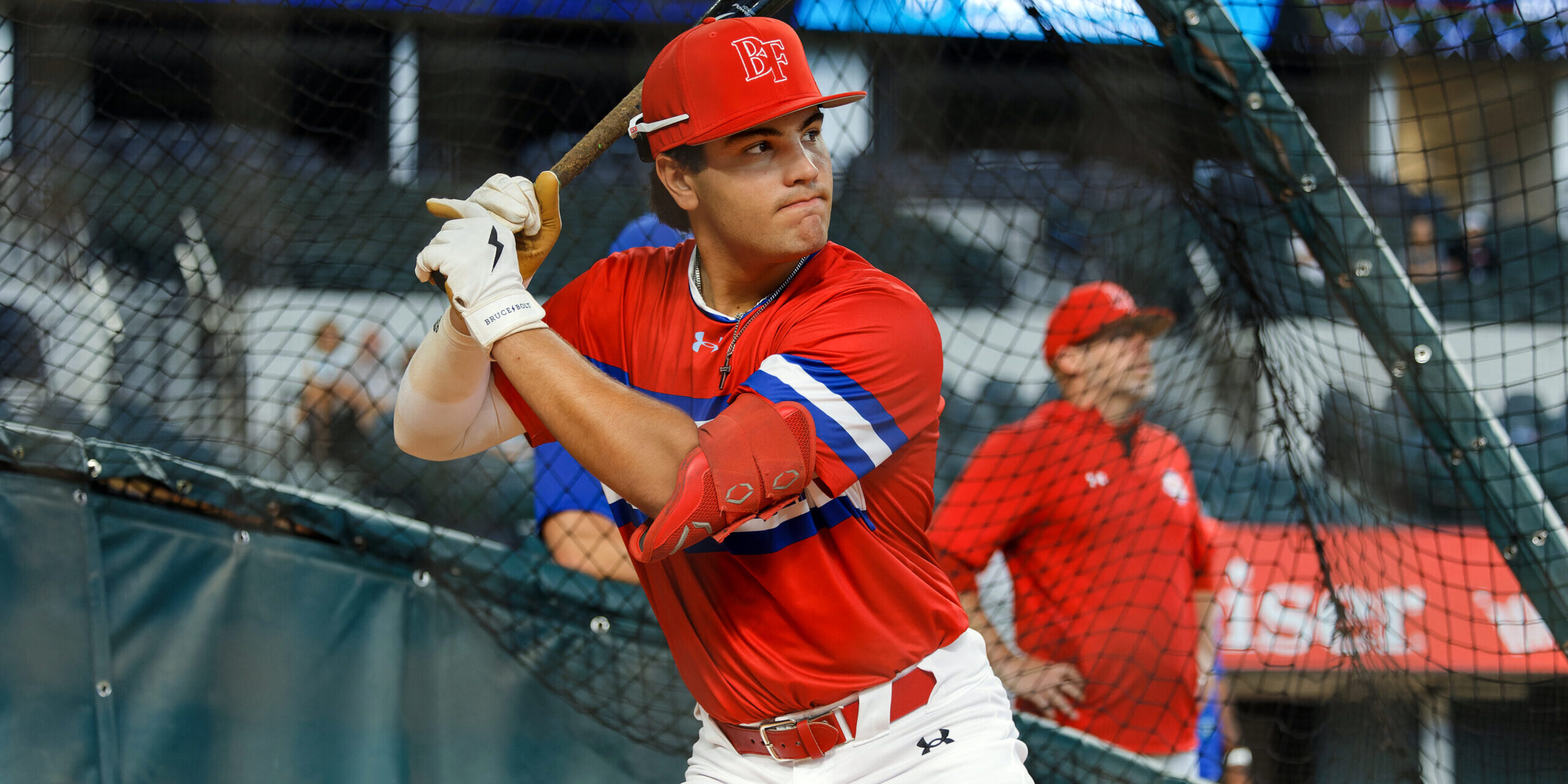 Cade Arrambide (15) 2023 Baseball Factory All-American game at Globe Life Field in Arlington, Texas on Sunday, August 13, 2023 (Photo by Eddie Kelly / ProLook Photos)